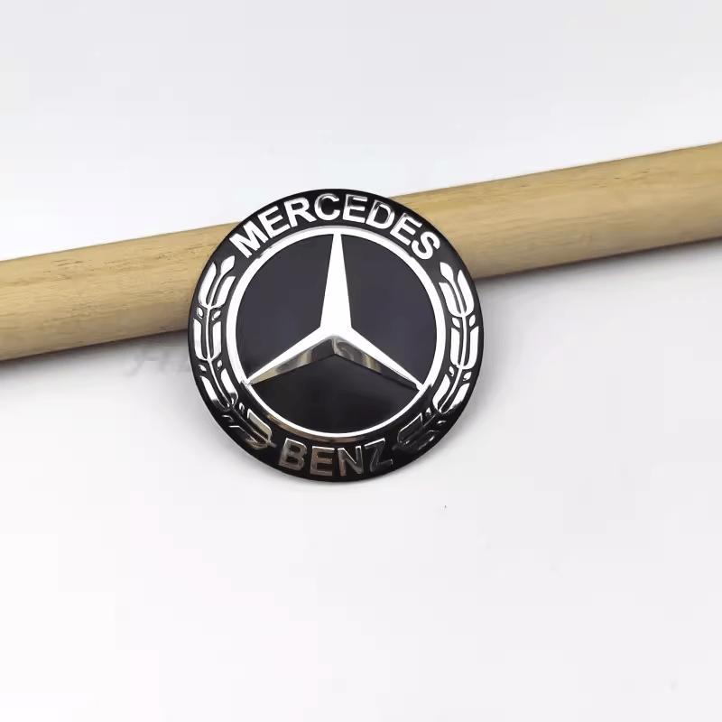 4 Stück 56mm Auto Radmitte Nabenkappe Aufkleber Zubehör Für Mercedes Benz Brabus AMG Smart Maybach W205 W203 W206 W108 W124 W126