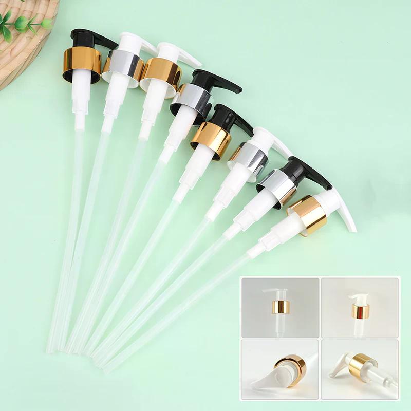 Pompe à Savon Tête de Pompe Liquide Tête de Distributeur de Lotion Tête de Type Poussoir Filetage 24/28 Flacon de Bain Shampoing Buse Poussoir Remplacer Tube de Pompe