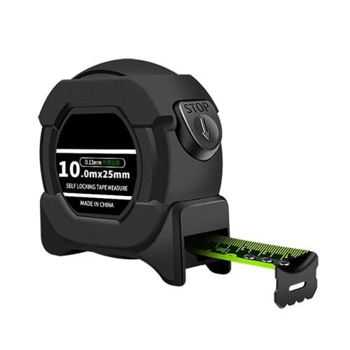 Dolwis Steel Tape Measure, 10m, High-Visibility Fluorescent Coating, Auto-Lock Design, Prevents Hand Tear, High Precision, High Hardness, Drop Resista