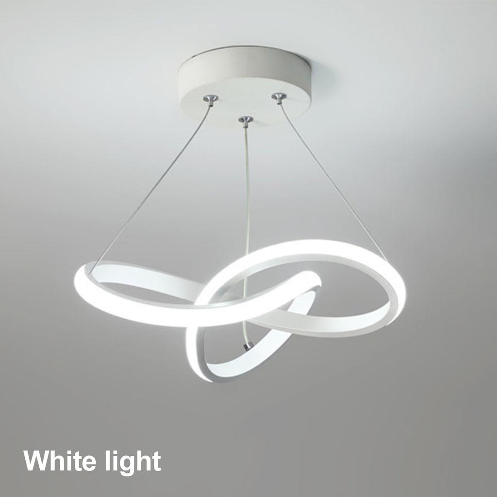 24cm Led Pendant Light Tricolor Nordic Linear Hanging Ceiling Bedroom Staircase Creative Lamp Lighting Black/White Modern Design