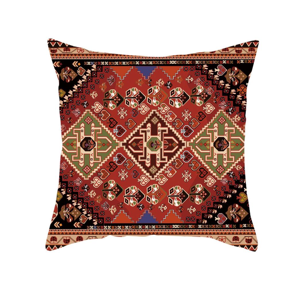 Retro Pattern Türkiye Persian Carpet Pattern Linen Pillowcase Home Decorative Pillow Cushion Pillowcase