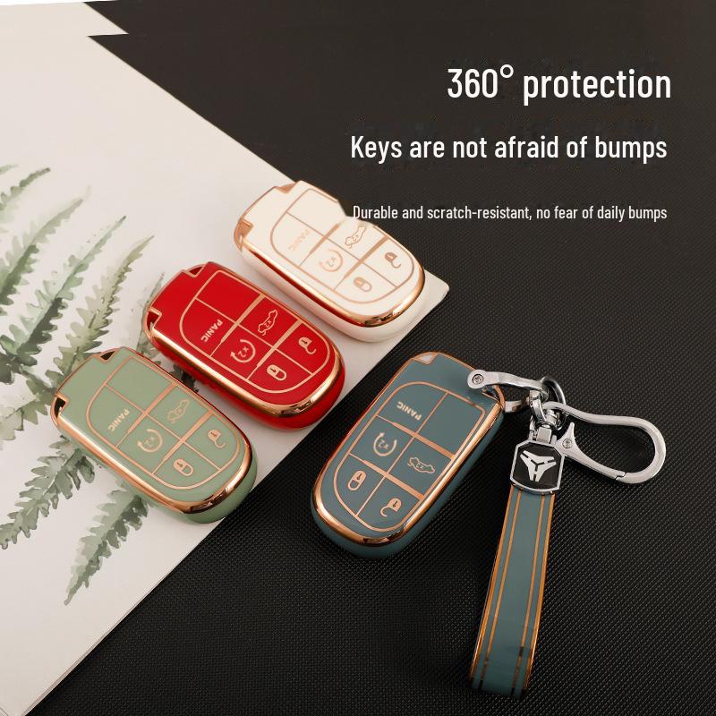 Hot-Selling Key Cover for Jeep Cherokee & Commander, Dodge Cars