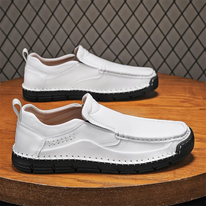 High Quality Men's Casual Leather Soft Bottom Shoes Comfy Big Size 39-48 Business Classic Business Shoes Flat Designer Loafers