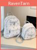 Sac à dos ours mignon pour filles et femmes Sac à dos de jour imprimé dessin animé en PU pour l'école et un usage décontracté