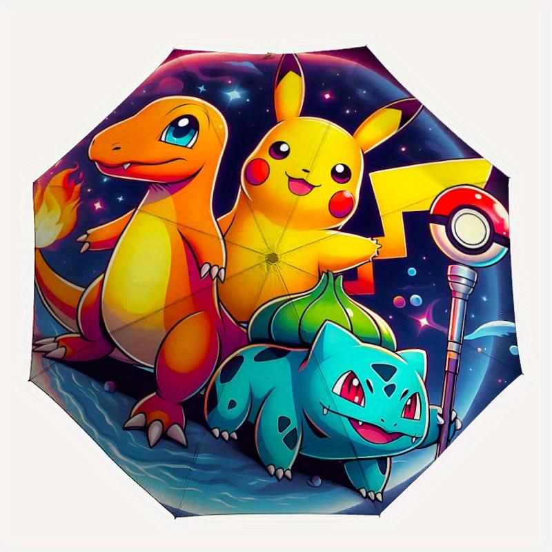 

1pc Pokémon Automatic Opening/closing umbrella, Compact Travel Umbrella - - Festive Accessory, Sturdy Ribs y250807102