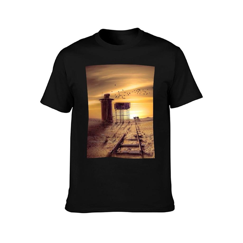 Ghan and Camels Graphic TShirt Work Comfort TShirt for Men