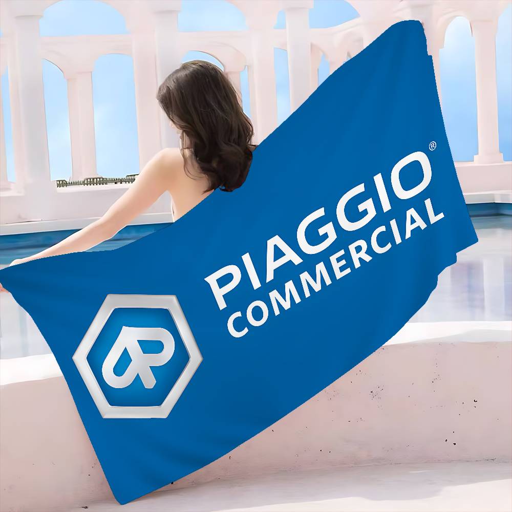 P-Piaggio Logo Bath Towel Microfiber Soft Water Absorbing Breathable For Girl Kids Decorative Cartoon Beach Towel