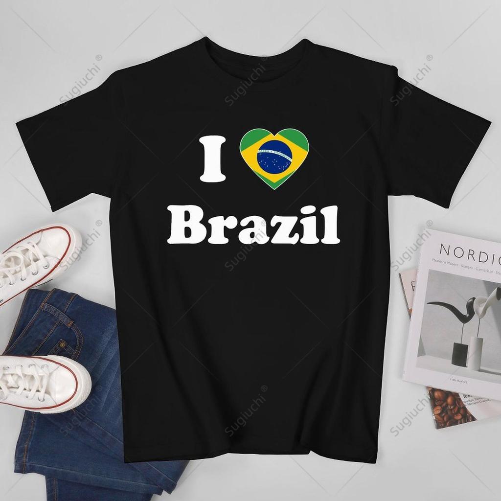 Unisex Unisex I Love Brazil I Heart Brazil Brasil Brazilian Tshirt Tees T Shirts WoUnisex Boys 100 Cotton TShirt