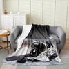 Ice Hockey Throw Blanket Winter Sport Game Flannel Blanket Sporting Competition Sofa Couch Office Flannel Blankets for Kids Boys