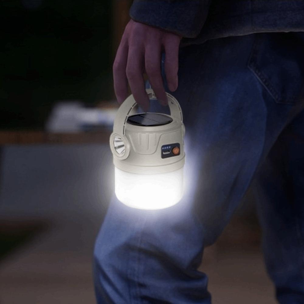 LED Light Solar Powered Light USB Rechargeable Rechargeable Light Camping Light  Outdoor Camping
