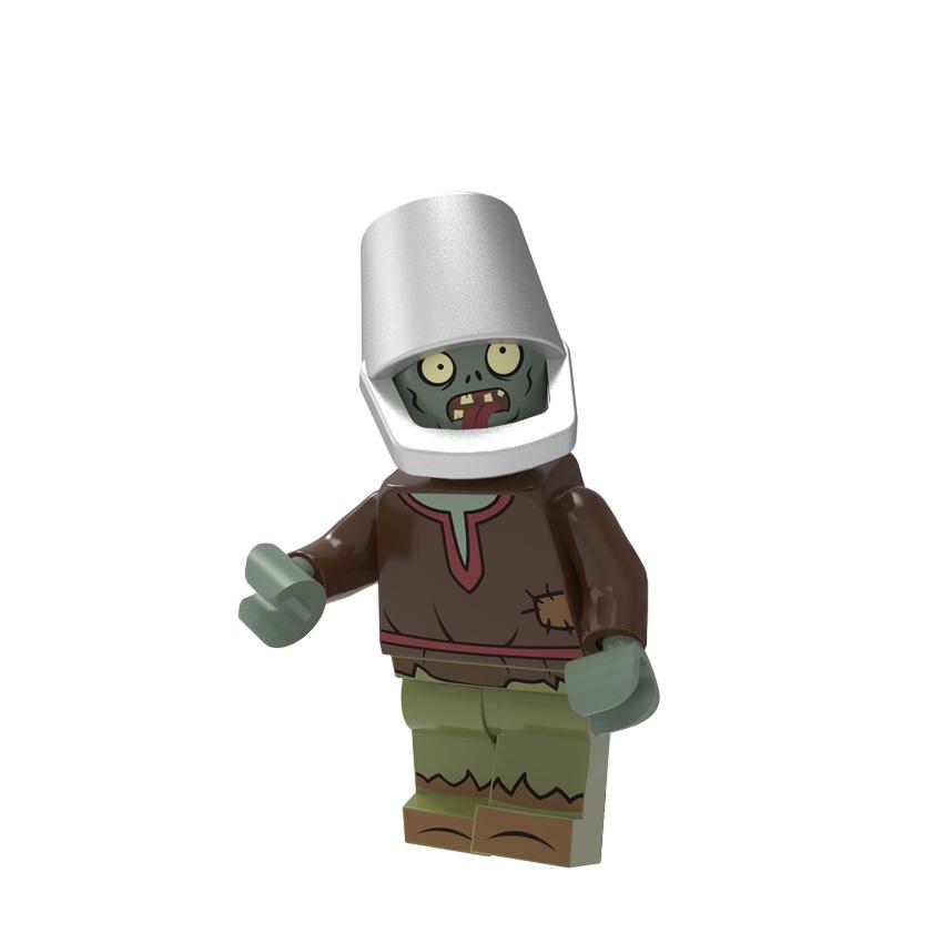 Children's Building Toy Plant Vs. Zombie Boy Mini Granule Toy