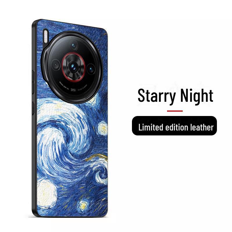 Nubia Z50S Pro/Z60S Pro Anti-Fall-Schutzhülle aus Leder, limitierte Auflage, gespleißtes Design