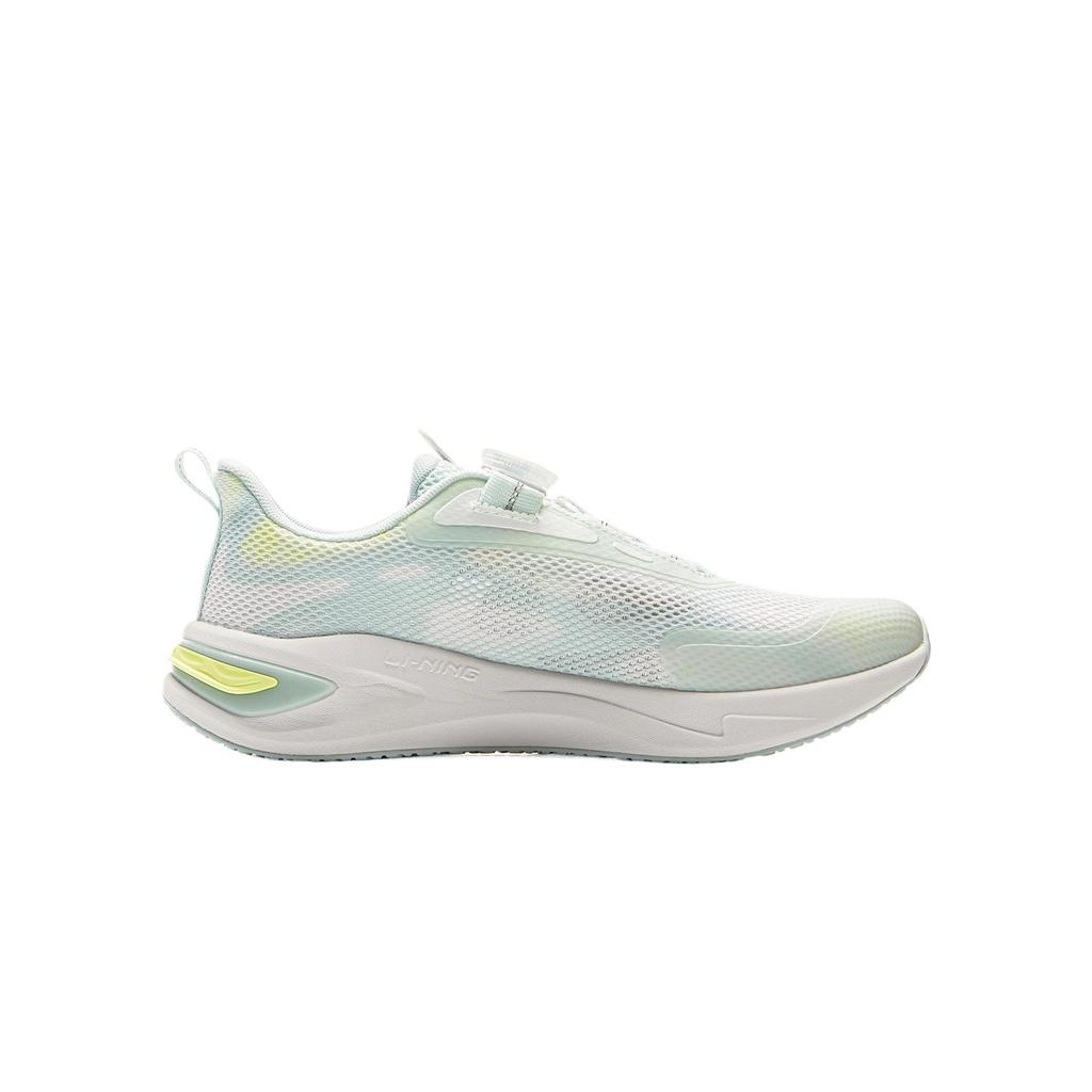 Li Ning Kids Sports Lifestyle Series Synthetic Leather Fabric Fashion Versatile Comfortable Soft Low-Top Casual Shoes Kids sneaker White YKCV068-2