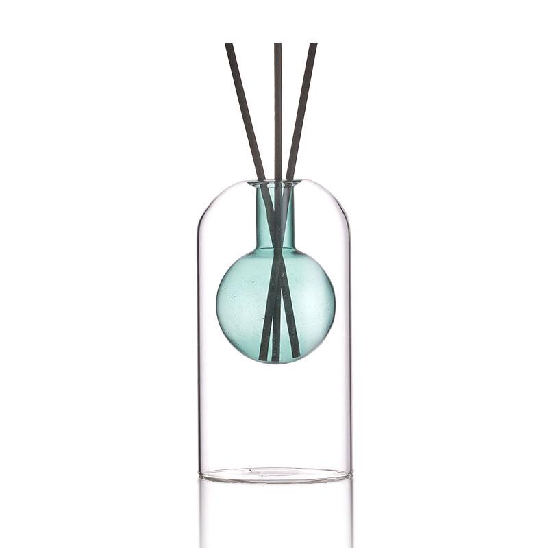 Simple Luxury Aroma Glass Vase - Muji-Inspired Essential Oil Holder