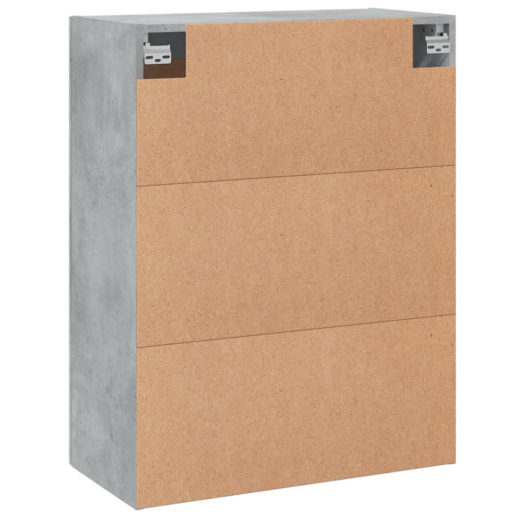 Wall Cabinet Concrete Grey 69.5 x 34 x 90 cm Particleboard
