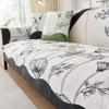 Luxury Flower Printing Sofa Cushion Chenille Sofa Cover Four Seasons Universal Jacquard Anti Slip Sofa Cover Dustproof Couch Mat