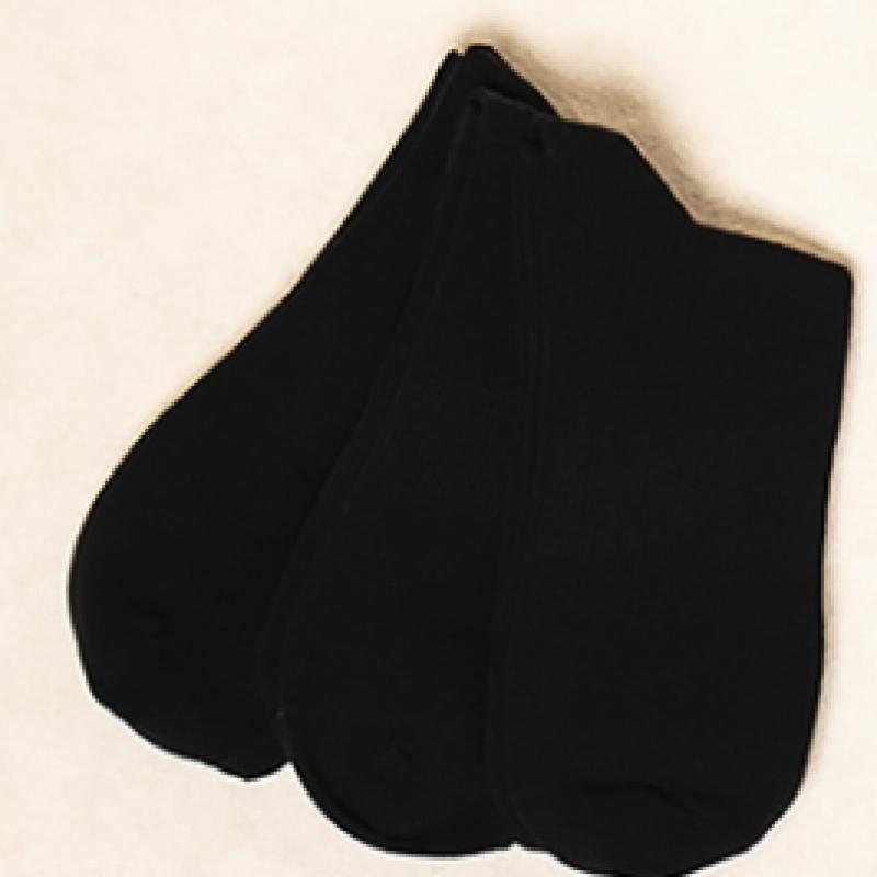 DaiSo Men S Ribbed Mid Thigh SockS Black 4 pairS