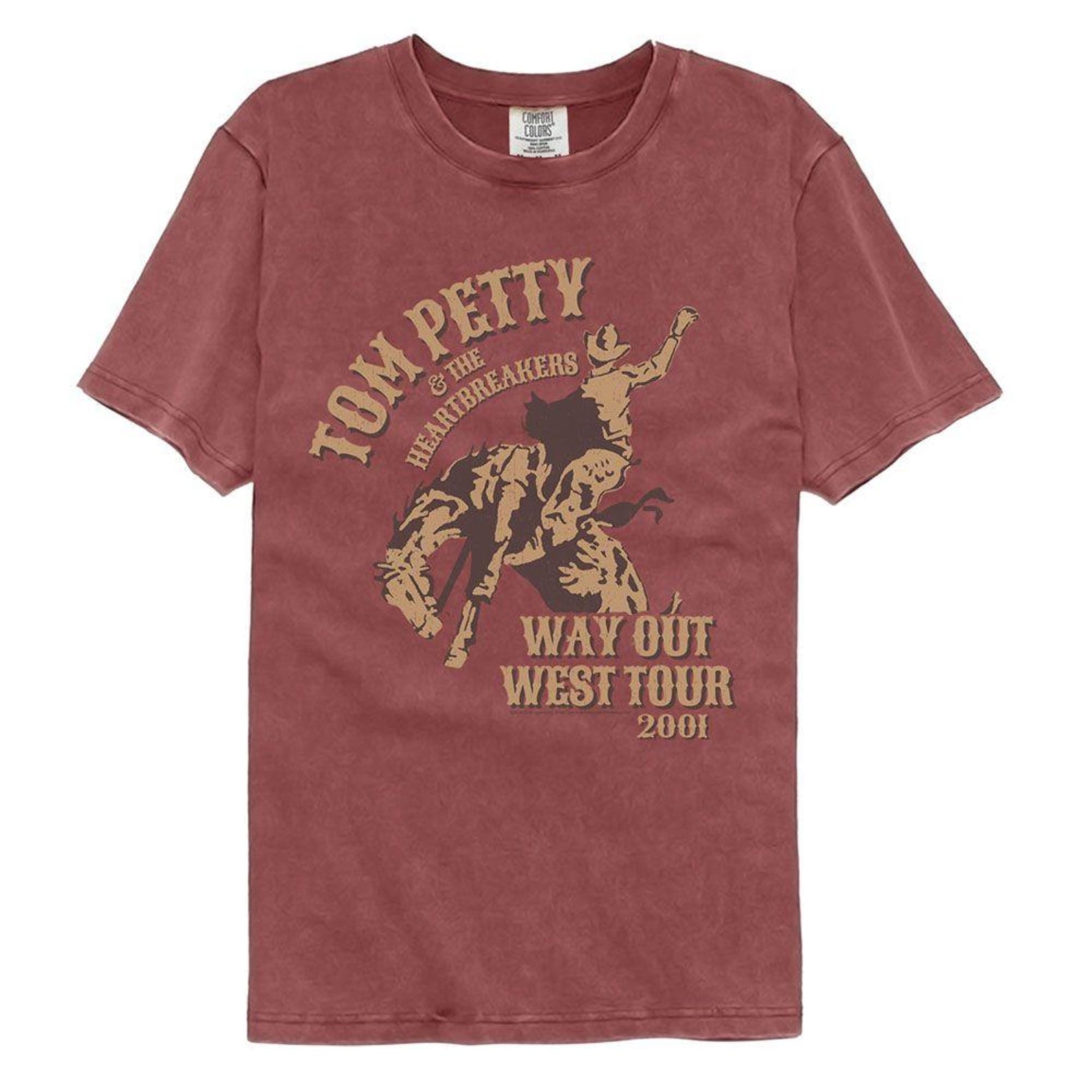 Tom Petty Wow Tour Brick Comfort Colors T-Shirt 3XL