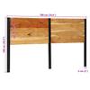 Headboard 180 cm Solid Acacia Wood and Iron