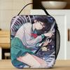 Inuyasha Kagome Higurashi Lunch Bag For Girls  Print Lunch Box Picnic Cooler Bag Portable Zipper Waterproof Thermal Lunch Bags