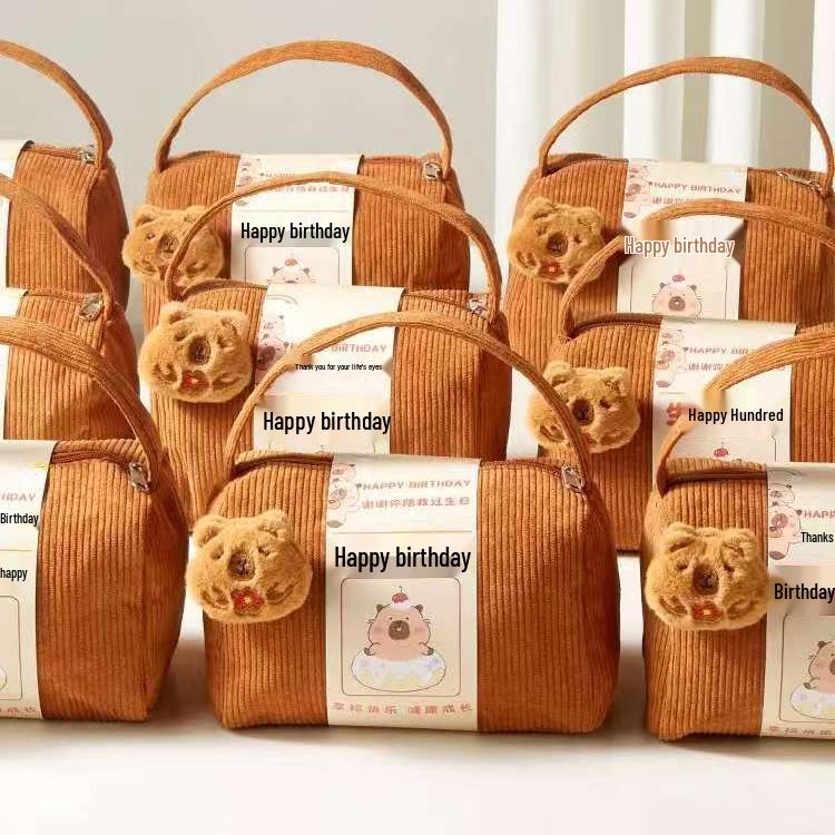 

Children s Party Favors: 10-Year-Old Birthday, Kindergarten Graduation, Baby Banquet, 100-Day Gift Tote Bags Butter Bear
