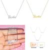 Barbie Alphabet Necklace Stylish And Sweet Stainless Steel Jewelry