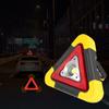Solar Triangle Warning Sign 2-IN-1 LED Work Light Flashing Light Warning Light  Outdoor