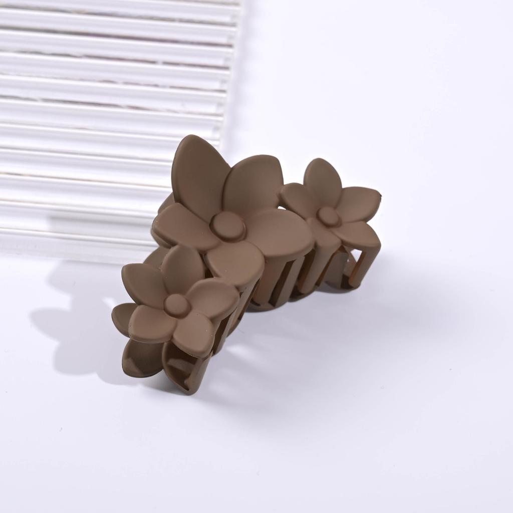 Dámský stylový vícebarevný jednoduchý středně velký květinový skřipec, vhodný pro každodenní nošení, módní vlasový doplněk jako dárek