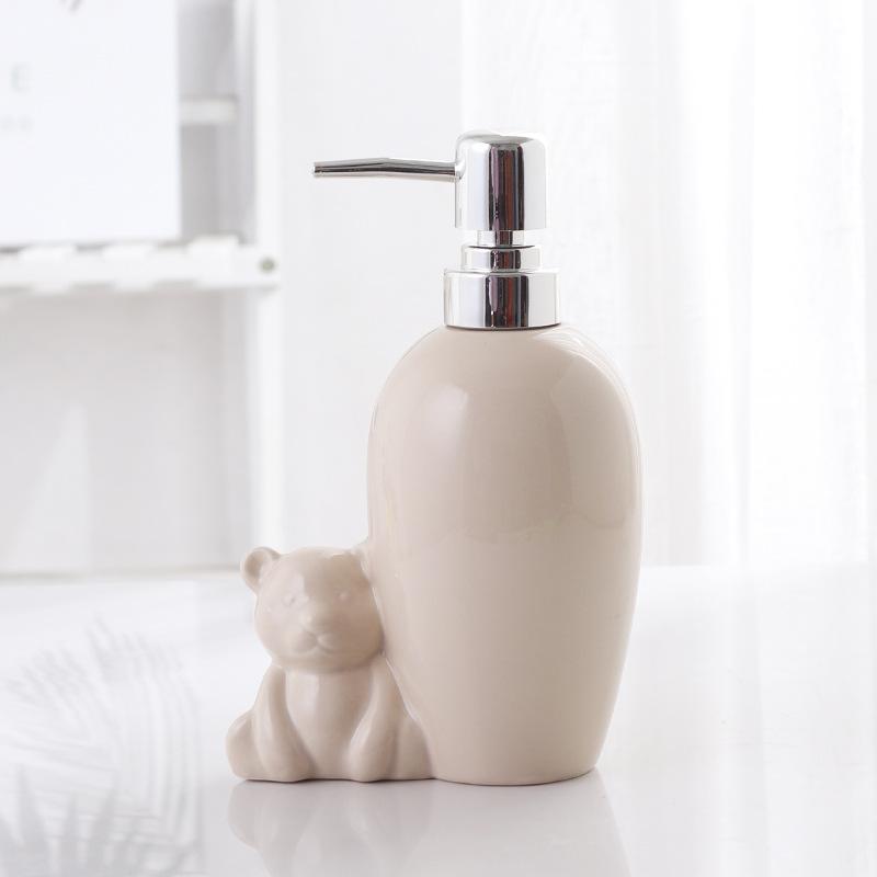 shampoo dispenser Ceramic hand sanitizer bottle lotion press bottle shampoo bottle bath gel sub bathroom accessories
