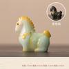 Creative Change Color Small Horse Shape Ornament Micro Landscape Tea Pet Indoor Desktop Decoration Resin Crafts Accessories, 1Pc