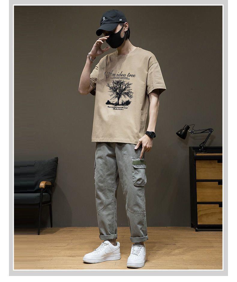 Trendiges Herren-Sommer-T-Shirt mit kurzen Ärmeln - Lässig, Vielseitig, Lockere Passform