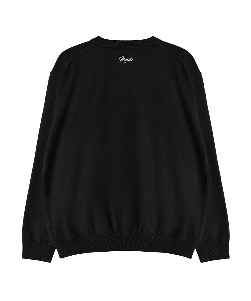 NODU Signature Flower Soft Knit [Black]