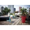 ELHO Pot de fleurs Loft Urban Rond - Haut 35 - Rouge - Ø 33.5 x H 45 cm - Extérieur - 100% recyclé