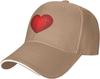 Christian Heart Cross Baseball Cap Polyester Adjustable Outdoor Sports Golf Hat for Adults