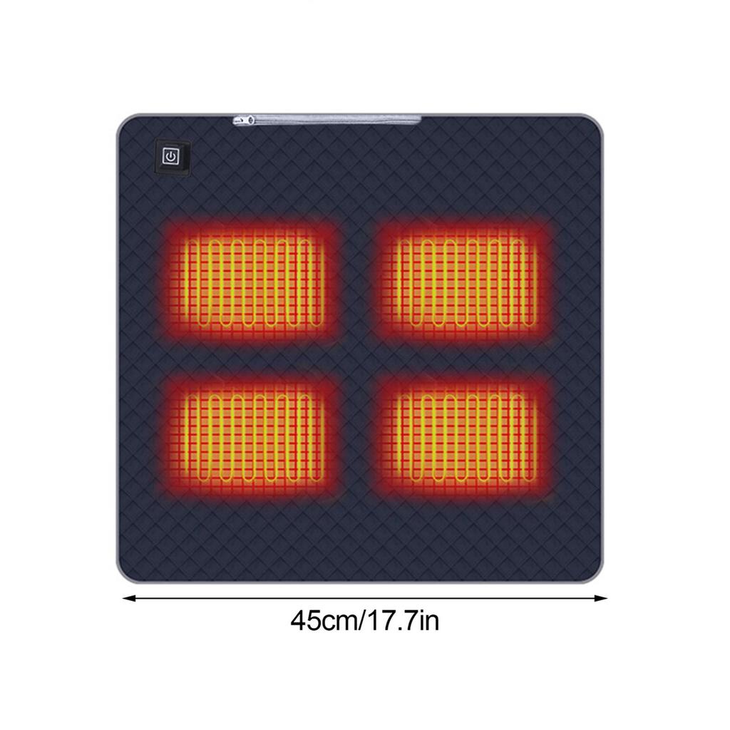 Heated Seat Cushion 3 Temperature Levels Washable Portable Heating Chair Pad for Home Outdoor