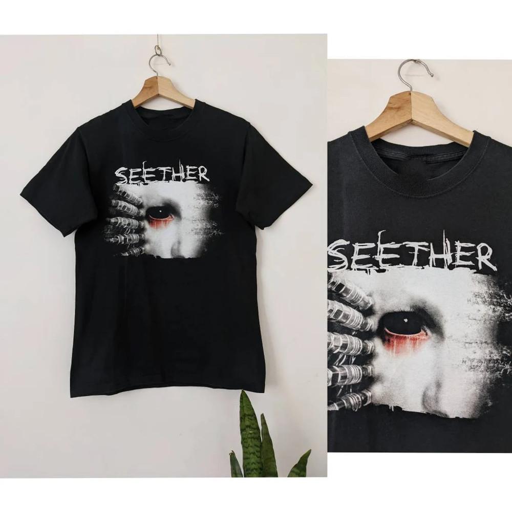 

Trend Vtg SEETHER Black Heavy Cotton Size S4XL Shirt Unisex Unisex T-Shirt S