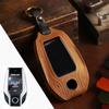 HALLMO Handmade Luxury Leather Car Key Case For BMW LCD Key