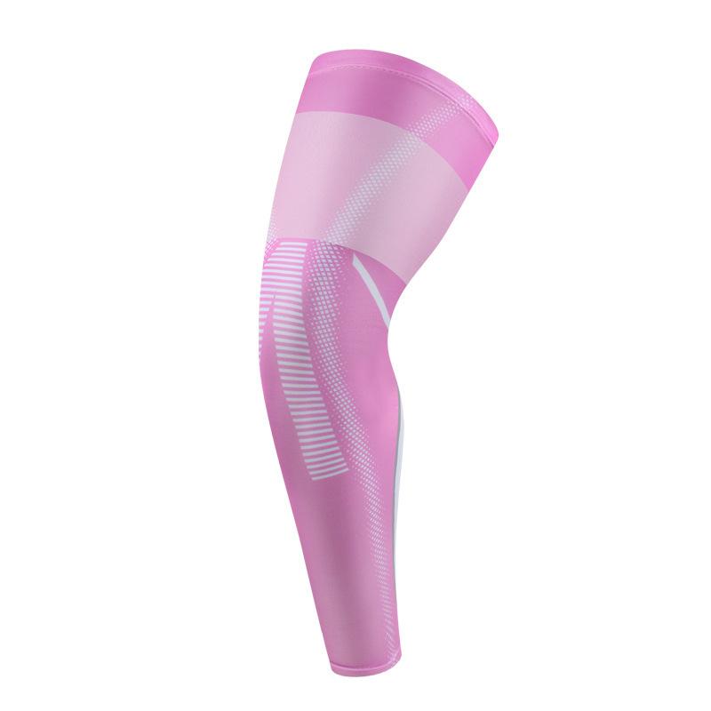 Compression Leg Sleeves Professional Extended Sports Knee Non-Slip Breathable Running Leg Covers Elastic Cycling Leg Guards M