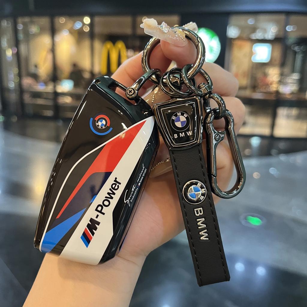 EUCQ6 Remote Car Key Case Holder Key Cover for BMW X1 U11 2023 Series 7 735i 740Li I7 G07 X7 LCI XM Auto Accsesories