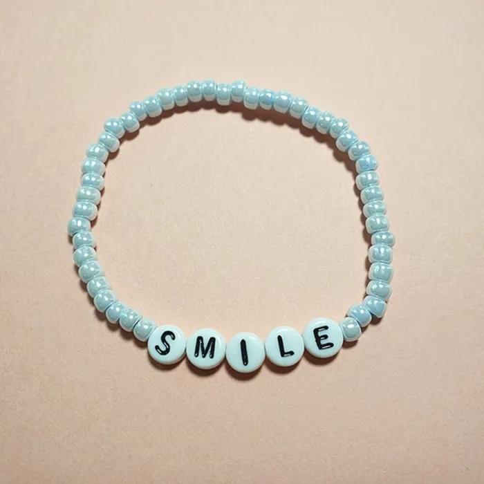 Bonbo Initial Bead Bracelet 3 Colors