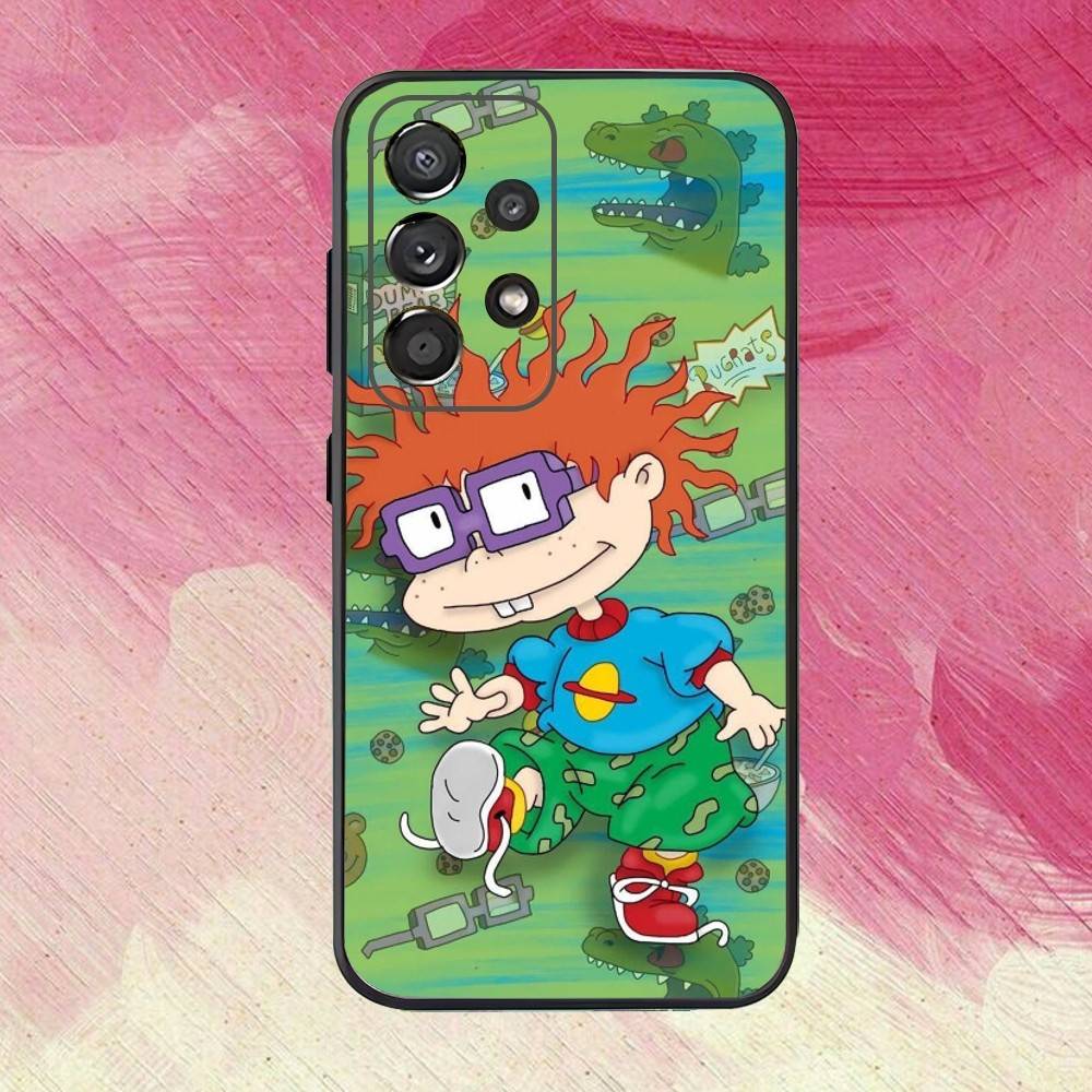 R-Rugrat Chuckie12 A-Angelica Phone Case For Samsung S25,S24,S21,S22,S23,S30,Ultra,S20,Plus,Fe,Lite,Note,10,9,5G Black Cover