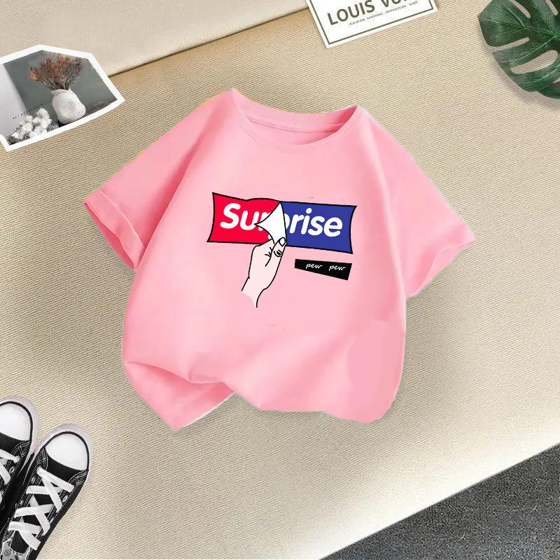 Kinder T-Shirt Mode Bedruckt Kinder T-Shirt Kinder 100% Baumwolle Kleidung T-Shirt Tops Tee Jungen Tee 2-13J