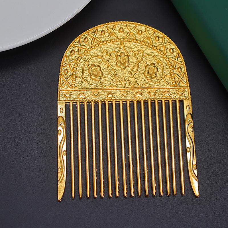 Chinese Hairpin Retro Hair Comb Hanfu Dish Hairpin Hair Ornament Hollow Carved Hair Comb Exquisite Hair Accessories Gifts