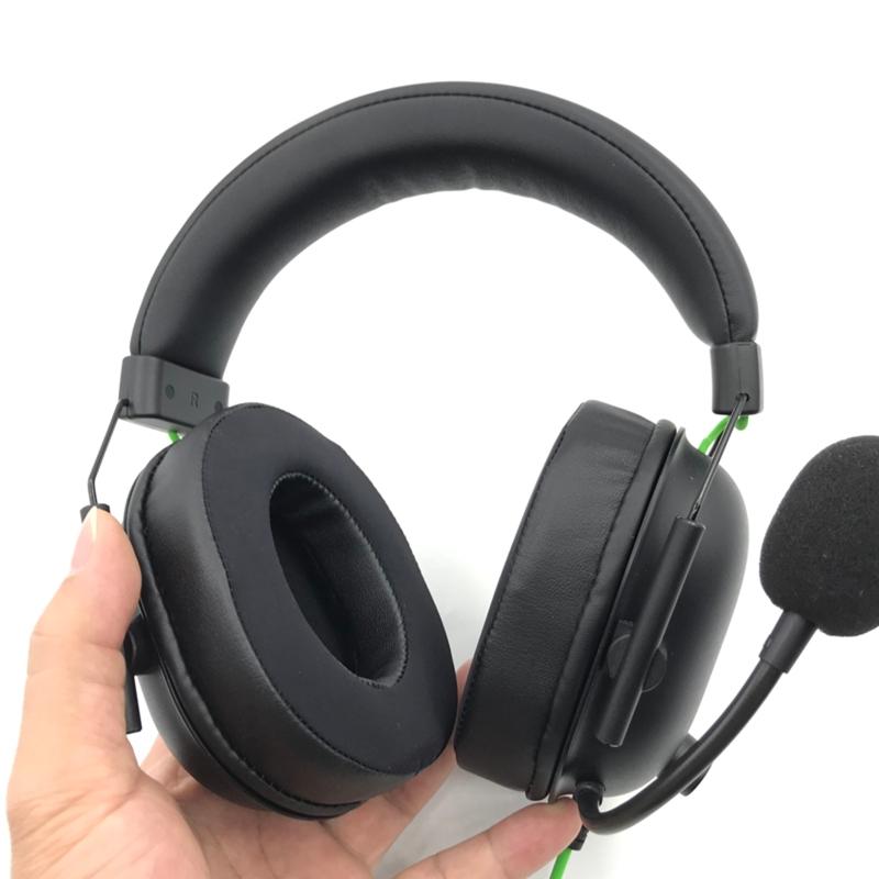 Cuscinetti auricolari in schiuma per cuffie da gaming Blackshark V2X V2Pro V2SE Cuscinetti auricolari qualificati Cuscino con cerniera per cuffie