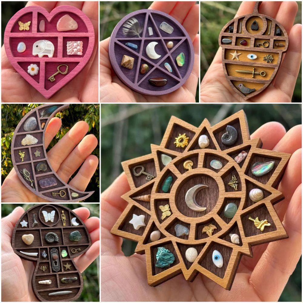 Heart Star Nut Mini Jewelry Holder Multicolor Goods Display Rack Model NEW Dollhouse Shelf  Toy