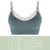 Reggiseno da allattamento wireless con apertura frontale, morbido pizzo, traspirante, senza cuciture, supporto materno per donne incinte