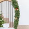 Artificial Norfolk Pine Garlands Real Touch Faux Pine Greenery Garland for Christmas Holiday Table Fireplace Window Indoor Outdoor Decor