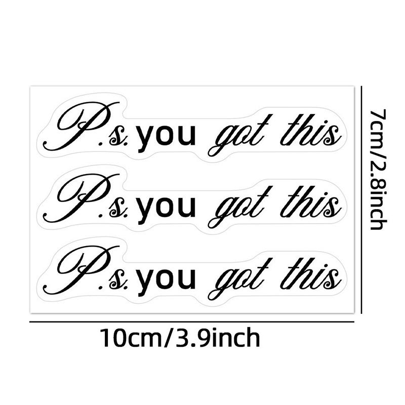 3Pc/Sheet Transparent Passenger Princess Hello Beautiful Hello Gorgeous Rearview Mirror Decal Car Ornament Car Mirror Sticker