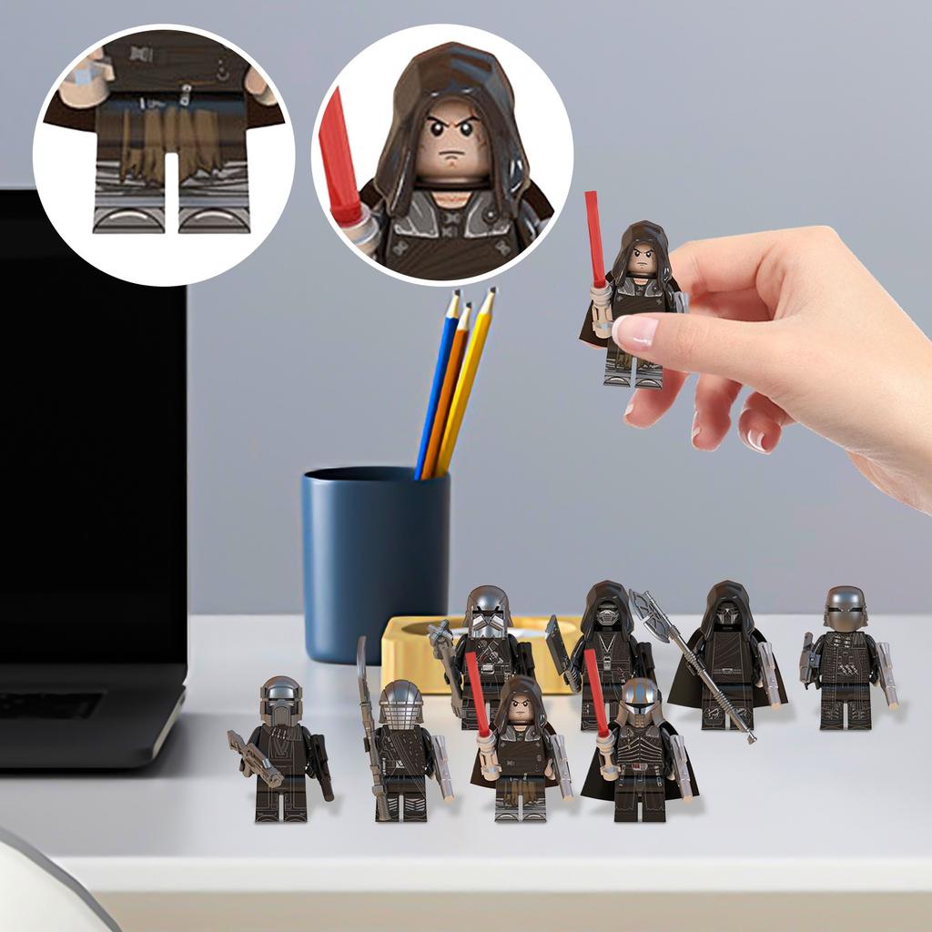 1 Set New Type Of Building Block Humanoid Building Toy Game Puzzle Leisure Collection Hand 8pc