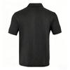 European and American Men's Summer Thin, Loose, Breathable, Casual Solid Color Jacquard Lapel Short Sleeved Polo Shirt for Men